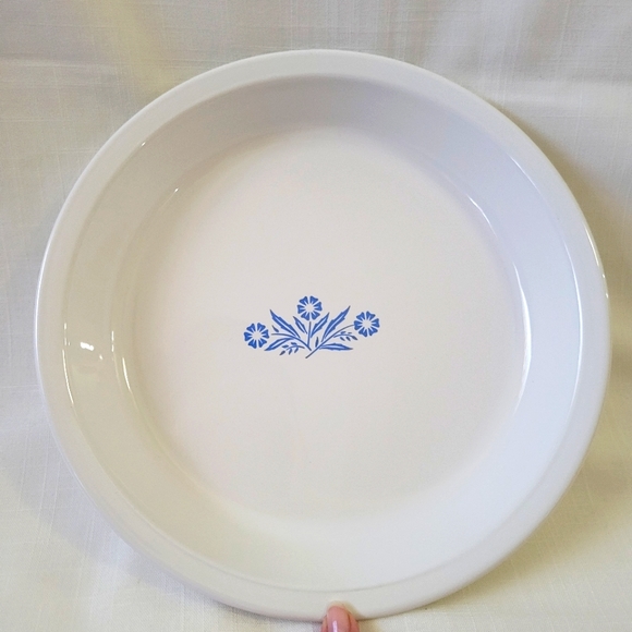Vintage Blue Cronflower Corning Ware Pie Plate - Picture 5 of 9